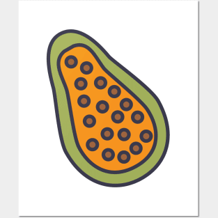 Cute Papaya Posters and Art